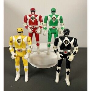 Mighty Morphin POWER RANGERS MMPR (1993) Set of 4 Flip Heads Action Figures